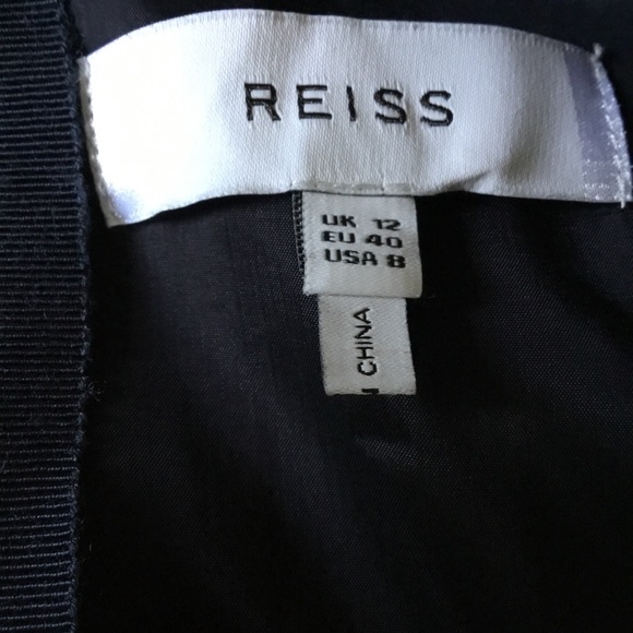 Reiss size 8  Elegant Navy Blue Dress - Picture 9 of 13